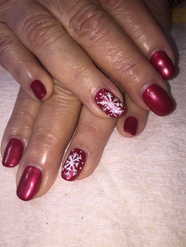 Red With Snowflakes 