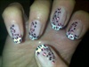 French Manicure Leopard