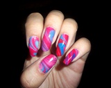 Candy - Marble nails