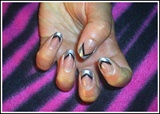 Silver french tip