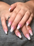 Pink And White Ombre