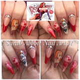 Freehand Rodger Rabbit Nails 