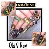 My Old V New Lion King Nails 