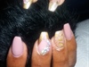 Nude Coffin shaped nails