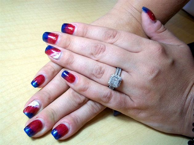 Red White and Blue Nails Ma Nails