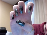 Black and Silver Water Marbling