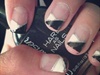 Black and White french tips