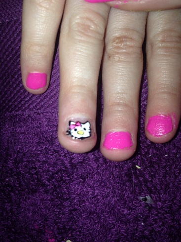 Hello kitty on my 3yr old 