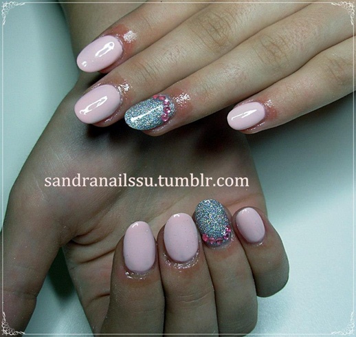 baby pink glitters
