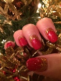 Glitter Christmas Nails