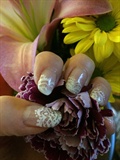 Hand Painted &quot;Lace&quot; Nails