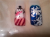 Christmas practice nails
