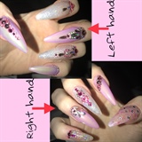 Pink Princess Nails!
