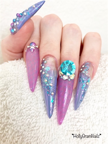 Under The Sea ~mermaid inspired nails!!!
