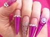 Pink Stiletto Barbie Nails!!
