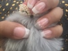 French Glitter Tip Nails