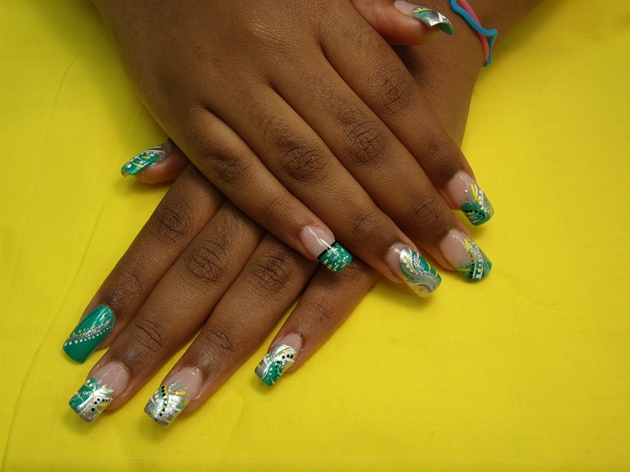 Nile green nails