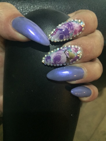 Floral/purple