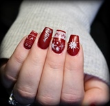 &quot;ugly christmas sweater nails&quot;