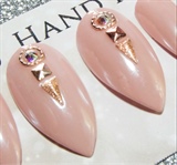 Nude Pink Pearl Chrome &amp; Rose Gold