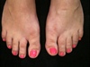 Hot Pink Gel Toes