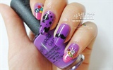 Purple nail polish