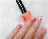 Peach nails