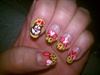 Felix the Cat- Valentine&#39;s Day Nails