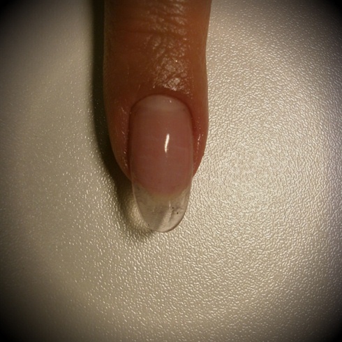 Finished nail with high gloss
