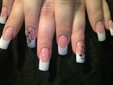 elongated nail beds with konad