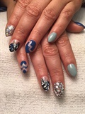 Negative Space Nail Art And Bling