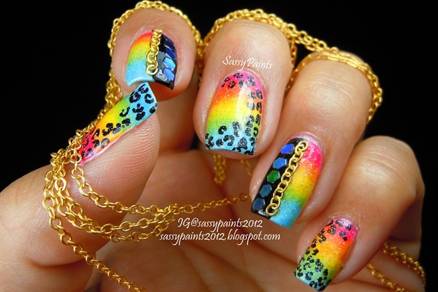 Rainbow Punk Nails