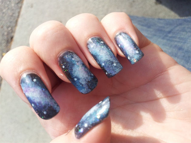 Galaxy nails(Insp. by TheNailGuru )