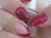 Cherry red with glitter