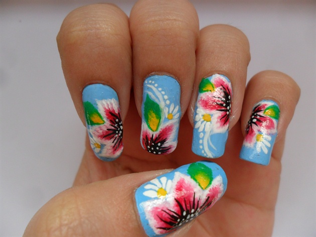 one stroke floral