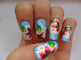 one stroke floral