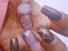 My Aqua Glitter Acrylic Nails! 