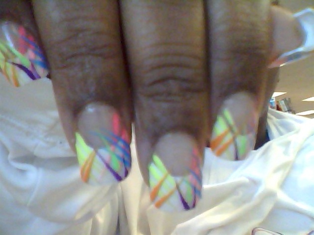 french with neon stripes