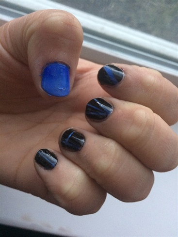Blue Gradient With Black