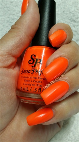 Apply two coats of your favorite orange polish
