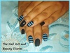 The Men in Black and Blue Nail Art