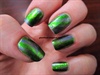 Metallic Green and Sapphire Water Marble