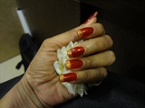 gel in red &amp; gold