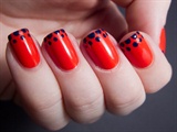 Simple Red And Black Dots 