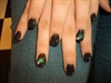 Black with green art