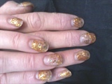Gold Glitter w/ Stars