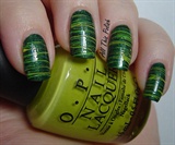 Green Spun Sugar manicure