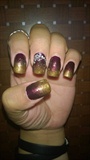 Gold dipped plum