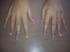 multi-coloured nails