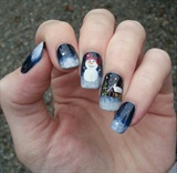 Some Winter Fun Nail Art By My Wife